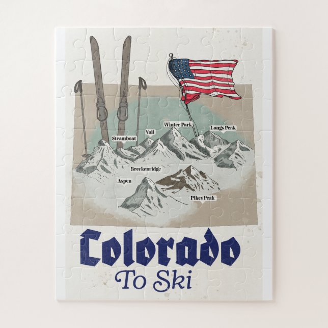 Puzzle Colorado pour skier (Vertical)