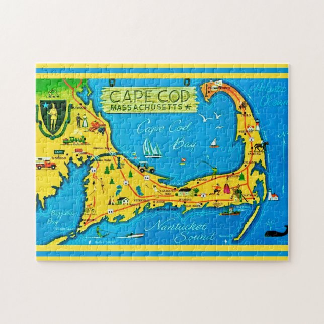 Puzzle Coloré Cape Cod 11x14 (Horizontal)