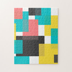 Puzzle Coloré, cool, tendance, art géométrique urbain