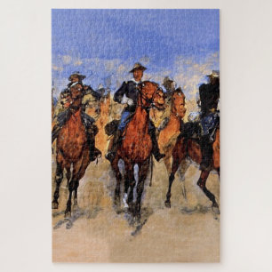 Puzzle Colored Troops to the Rescue by Frederic Remington