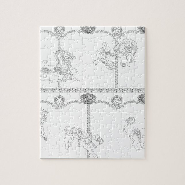 Puzzle Colorez-moi carrousel (Vertical)