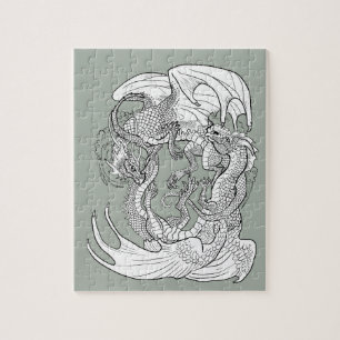 Puzzle Colorez vos dragons enchaînés