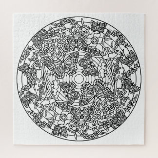 Puzzle Colorez vos propres papillons de conception de