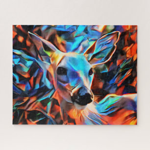 Puzzle Colorful Abstrait Deer Difficile Difficulté