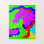 Puzzle Colorful Art Multicolor Abstract Splash Unique<br><div class="desc">Printed with colorful and bright art abstract background,  this is great for anyone who loves colorful holiday gifts!</div>