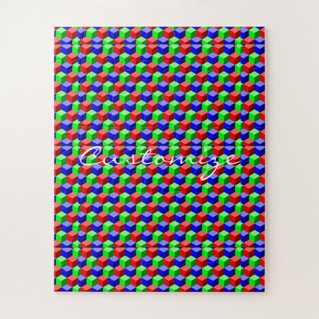 Puzzle Colorful Building Blocks Thunder_Cove 3-D (Vertical)