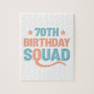 Puzzle Colorful Distressed 70e anniversaire