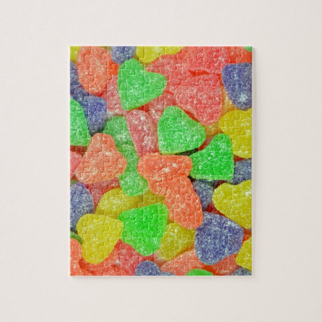 Puzzle Colorful heart shaped (Vertical)