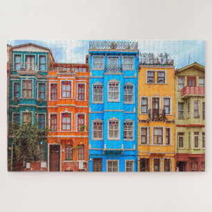 Puzzle Colorful Houses Buildings Istanbul Turkey Travel