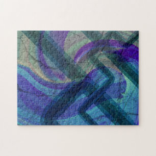 Puzzle Colorful Industrial Landscape Abstract