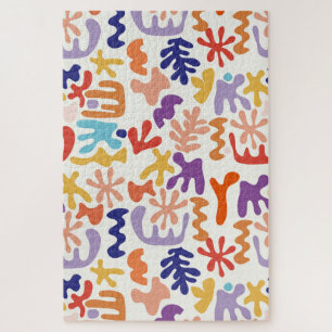 Puzzle Colorful Matisse Motif Formes botaniques Abstraite