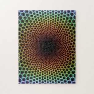 Puzzle Colorful Optical Illusion - very challenging