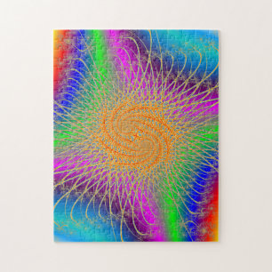 Puzzle Colorful Spiral Pattern