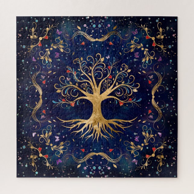 Puzzle Colorful Tree of Life - Yggdrasil (Vertical)