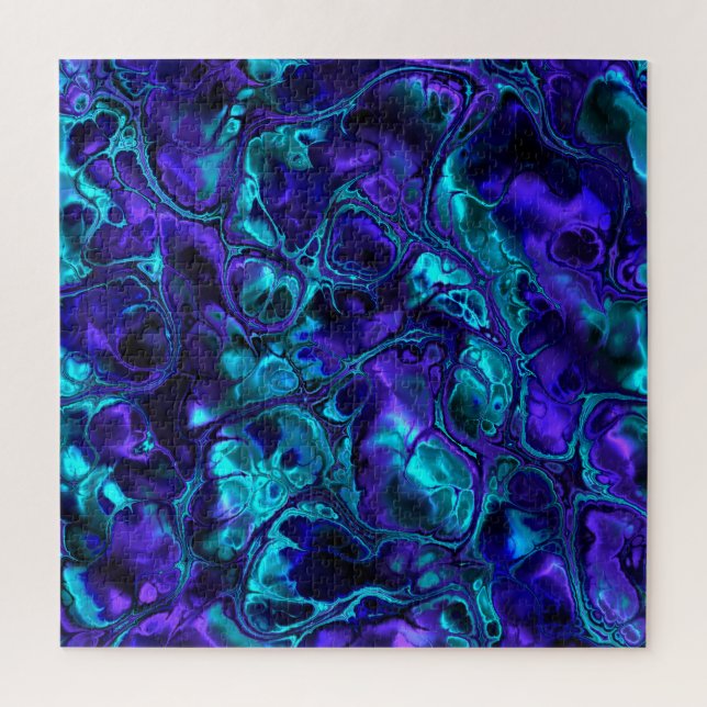 Puzzle Colorful Trippy Fractal Marble (Vertical)