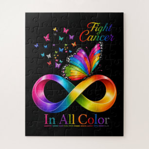 Puzzle combattre le cancer dans toutes les couleurs papil