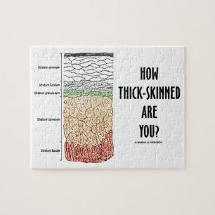 Puzzle Combien à peau épaisse êtes-vous ? (Couches de