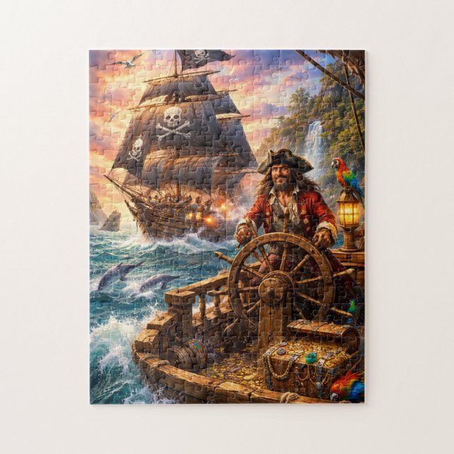 Puzzle Commandement de pirate en mer (Vertical)