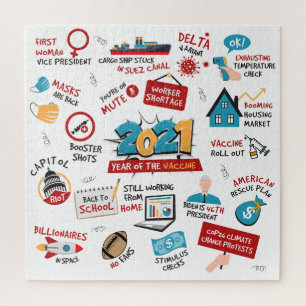 Puzzle Commémoration de Noël 2021 du vaccin pandémique