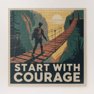 Puzzle Commencez Avec Courage