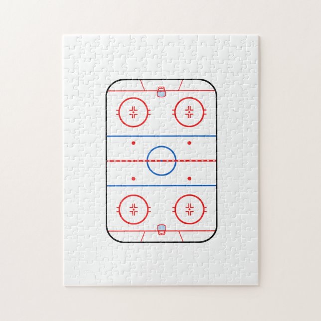 Puzzle Compagnon de hockey sur glace Diagram (Vertical)