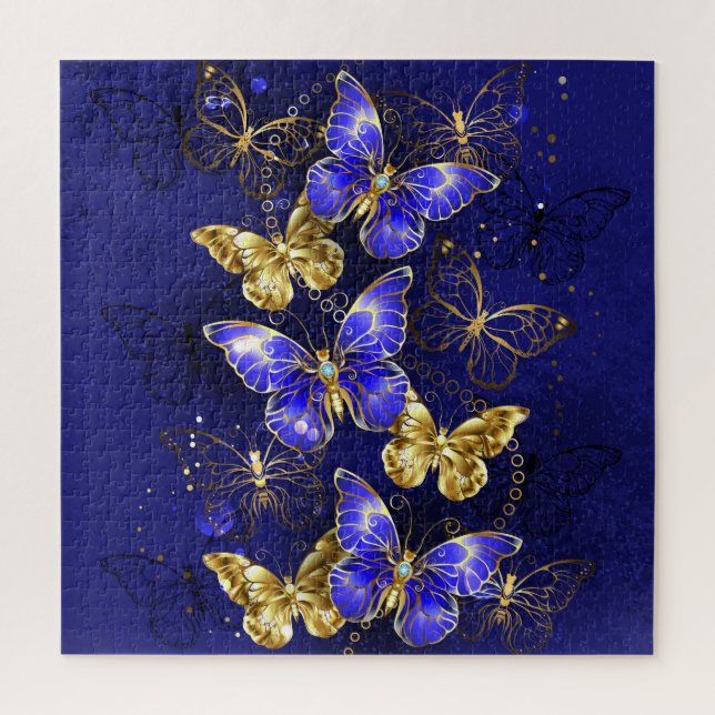 Puzzle Composition avec papillons Sapphire (Vertical)