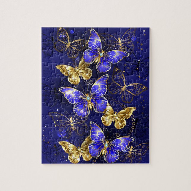 Puzzle Composition avec papillons Sapphire (Vertical)