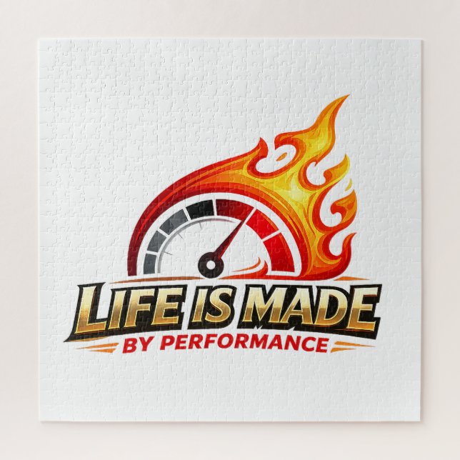 Puzzle Compteur de vitesse de flamme de performance fait  (Vertical)