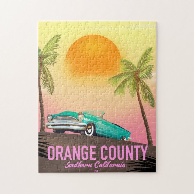 Puzzle comté d'orange Californie États-Unis (Vertical)