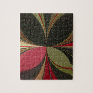 Puzzle Conception abstraite avec lignes de flux Imprimer