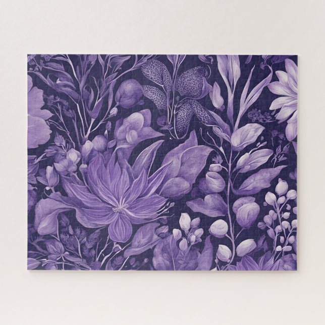 Puzzle Conception botanique élégante Purple Dream (Horizontal)