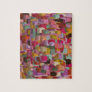 Puzzle Conception De Blocage Et De Bande Rectangle En Mul