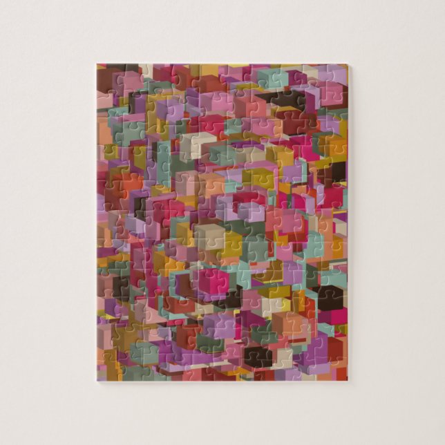 Puzzle Conception De Blocage Et De Bande Rectangle En Mul (Vertical)