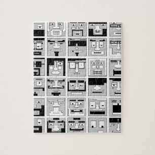 Puzzle conception de caractères du pixel 8bit