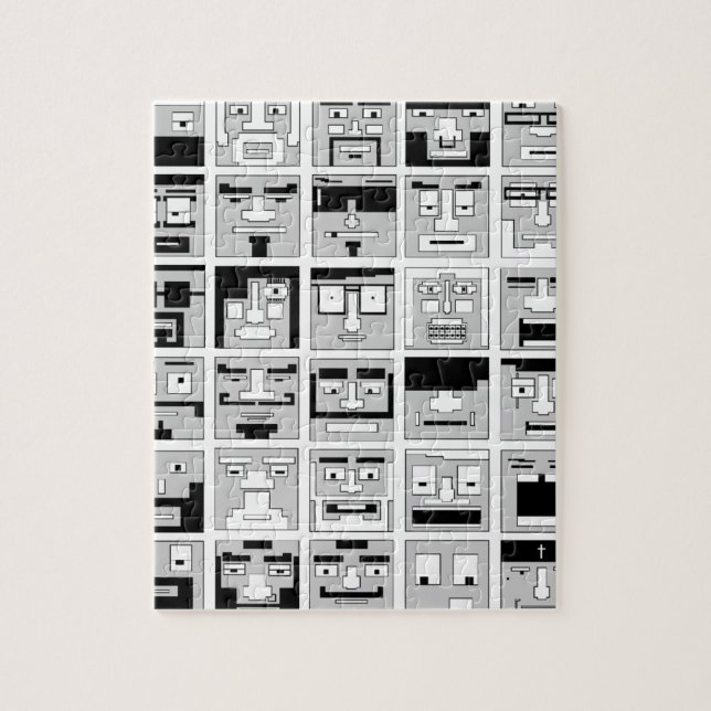 Puzzle conception de caractères du pixel 8bit (Vertical)