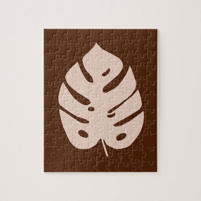 Puzzle Conception de cuivre unique de plante tropicale de (Vertical)