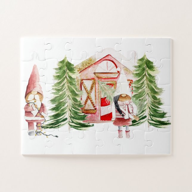 Puzzle Conception de gnome de NOËL 1 (Horizontal)