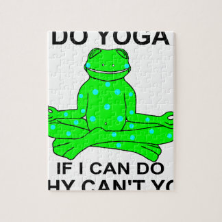 Puzzle Conception de inspiration de grenouille de yoga