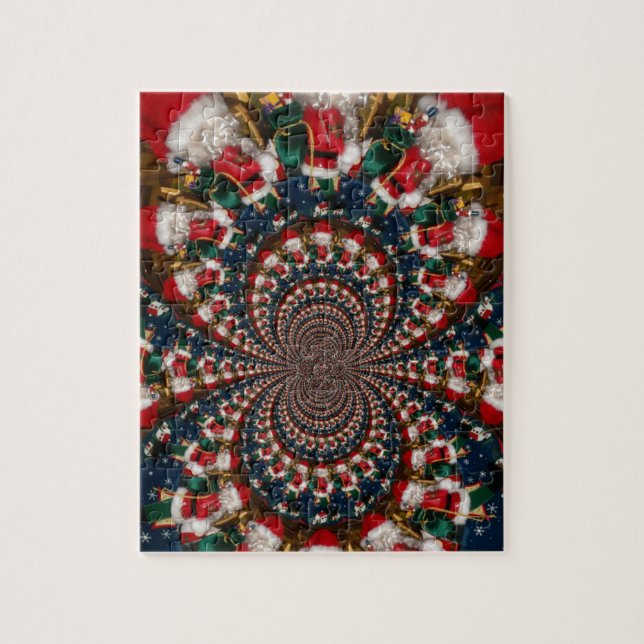 Puzzle Conception de kaléidoscope de Noël spécial Père No (Vertical)