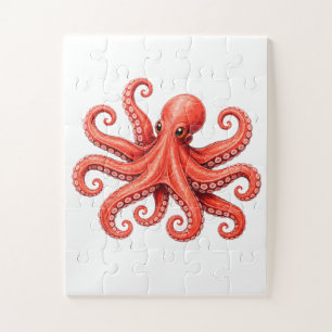 Puzzle Conception de la vie marine de l'octopus océan