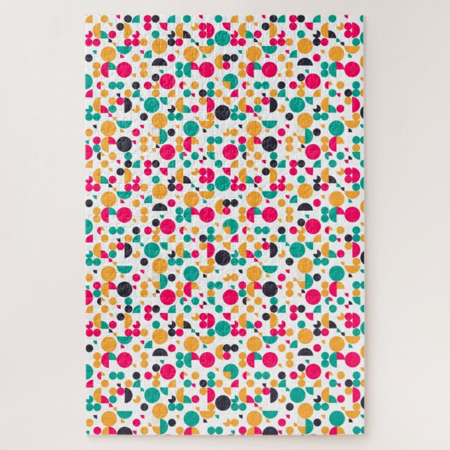Puzzle Conception de motif géométrique coloré (Vertical)