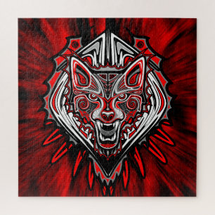 Puzzle Conception de totem tribal Haida Loup