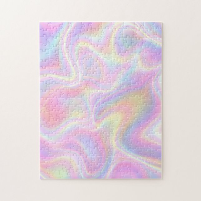 Puzzle Conception de tourbillon holographique pastel vibr (Vertical)