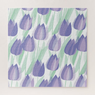Puzzle Conception de tulipe : violet clair floral.