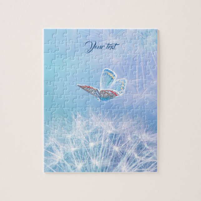 Puzzle Conception de vœu de pissenlit et de papillon (Vertical)