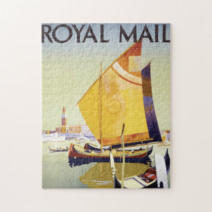 Puzzle Conception de voyage de croisière vintage à Londre