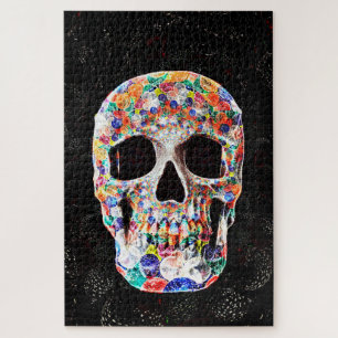 Puzzle Conception des ballons d'art Pop Skull sucre