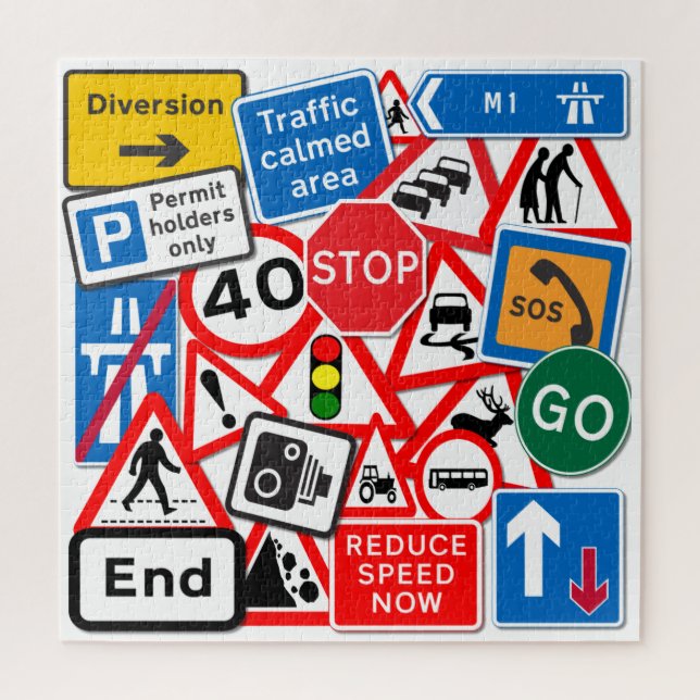 Puzzle Conception des panneaux de rue (Vertical)
