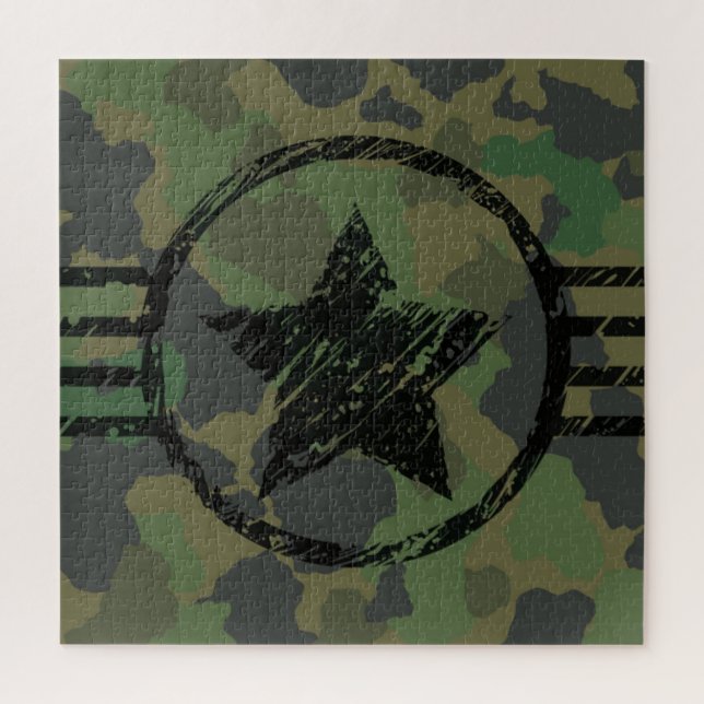 Puzzle conception du camouflage militaire (Vertical)