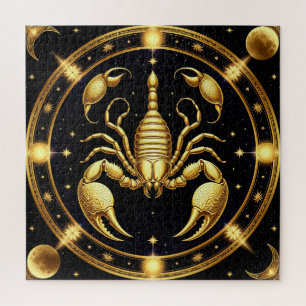 Puzzle Conception du Zodiaque Scorpion Doré